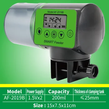 

New Style Automatic Fish Feeder Aquarium Fish Tank Electrical Plastic Timer Feeders Food Feeding Dispenser Fishes Feeder Tool