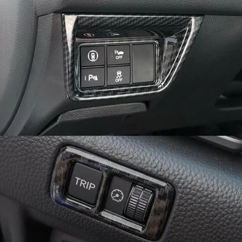 

2PCS Button Trim Console Function Car For Honda Accord 2018 2019 Black Cover