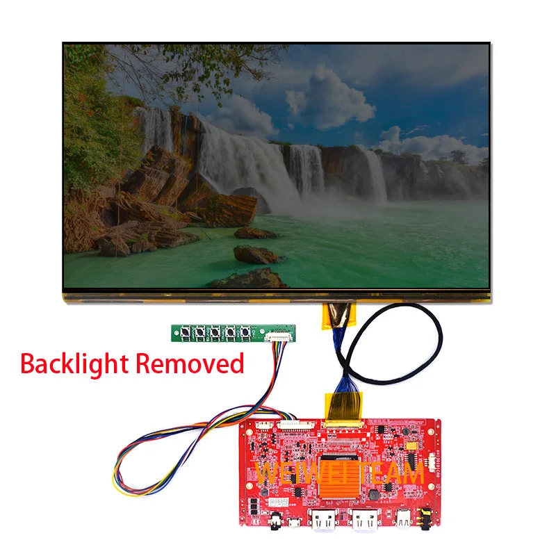 Wisecoco 12,5 дюймов 4k Ultra hd ЖК-экран 3d принтер дисплей 3840x2160 удалить подсветку 2 Hdmi Dp Edp 40 контактов плата управления