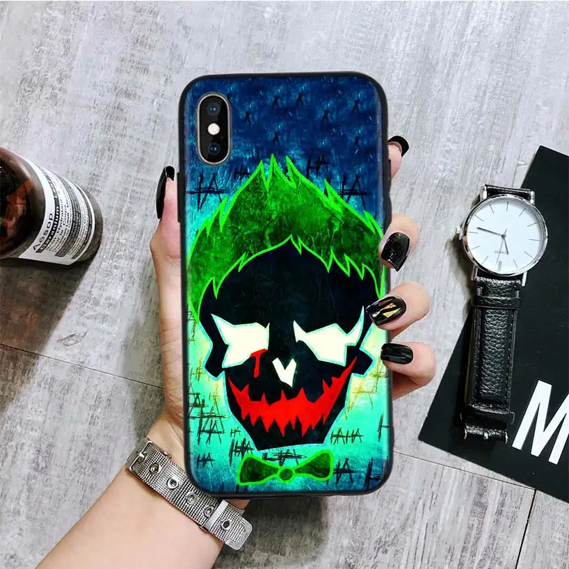 Джокер Отряд Самоубийц черный чехол для телефона Apple IPhone 11 Pro XS MAX XR 7 8 6S Plus X 10 Ten 5 5S SE Coque Shell
