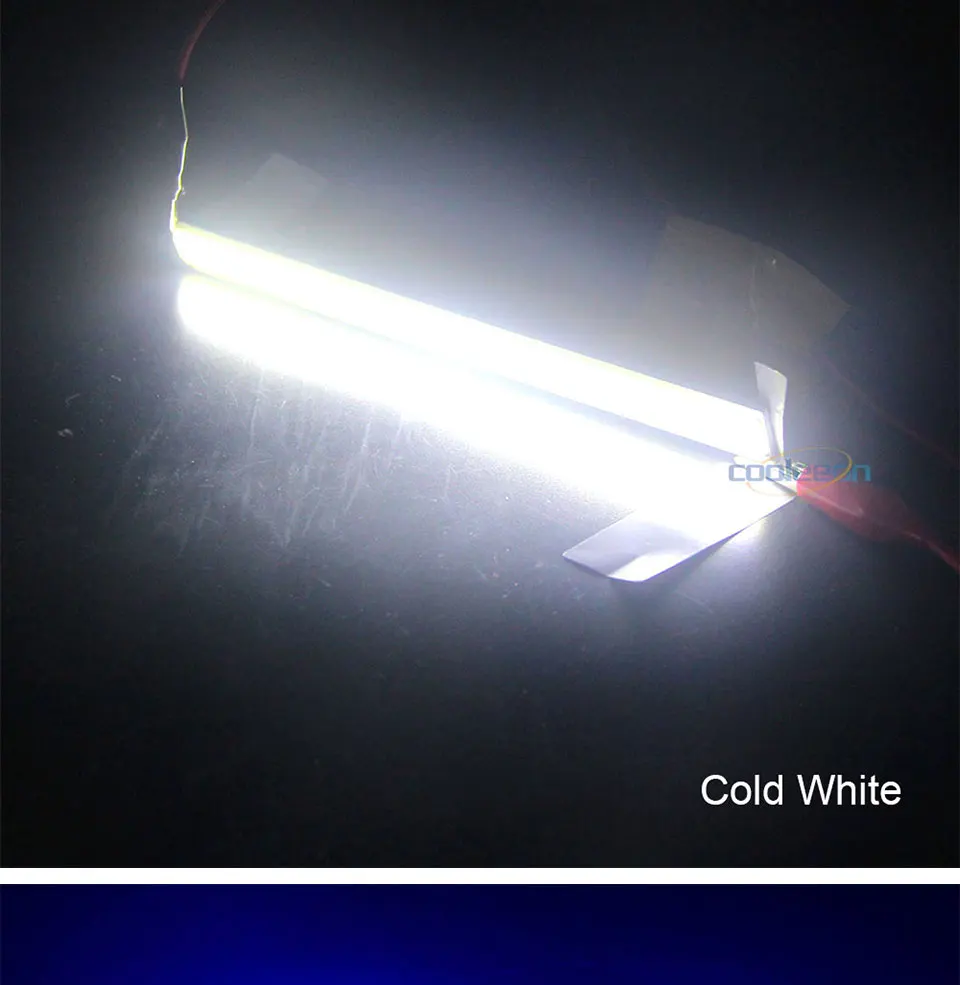 140x15mm 4W LED Strip COB Bulb 12V 14CM Bar Lights Warm Cold White Blue Color LED Lamp for Car House Decor Lighting DIY (8)