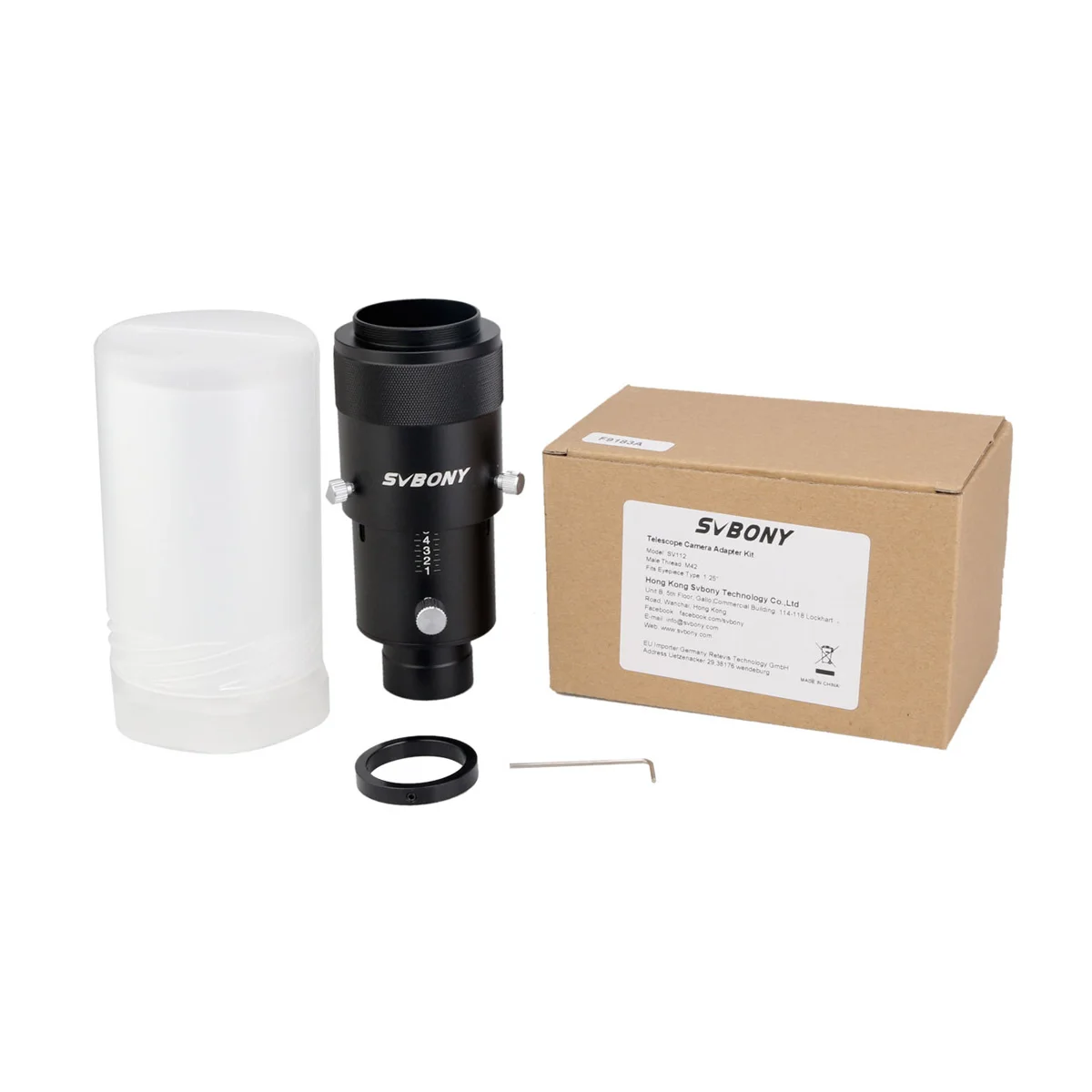 Adaptateur Télescope 2" Vers 1.25" – Montage Oculaire & Appareil Photo, Anneau Laiton Protecteur, Alliage Aluminium