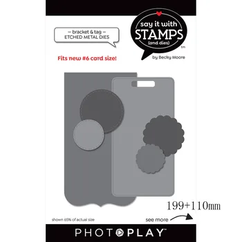 

Tag Metal Cutting Dies Scrapbooking background craft Card Making Embossing Rectangular Pattern