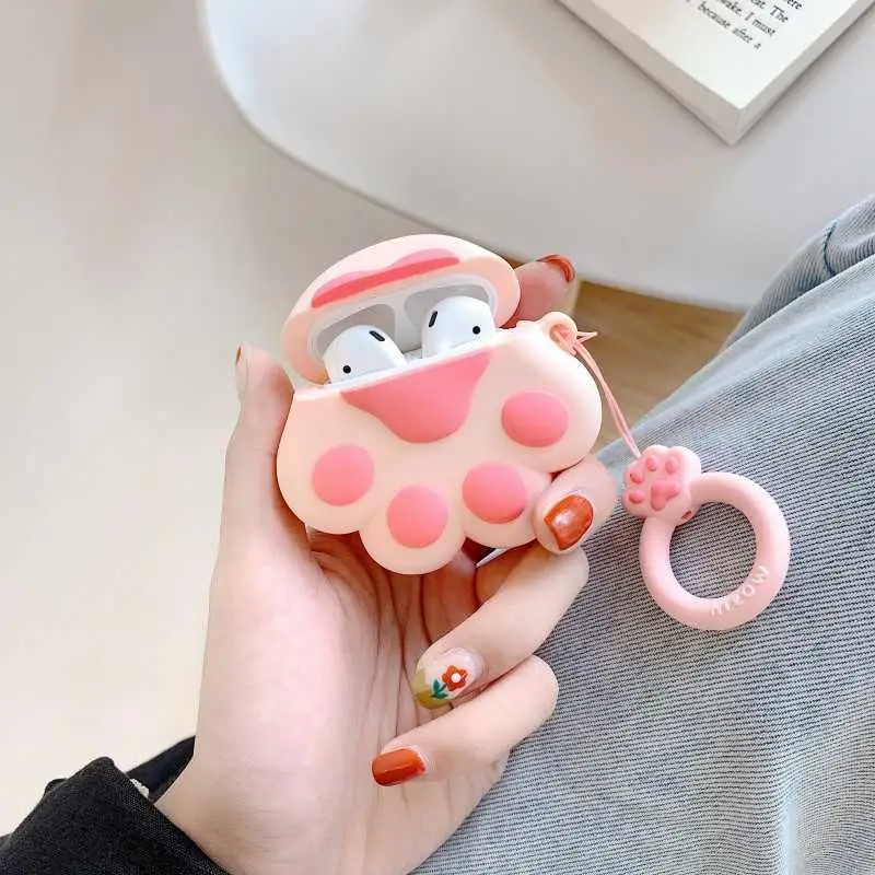 Чехол для Apple AirPods Pro с милым 3D рисунком стежка, силиконовый защитный чехол для наушников Air Pod Pro 3 поколения, чехол - Цвет: 118U