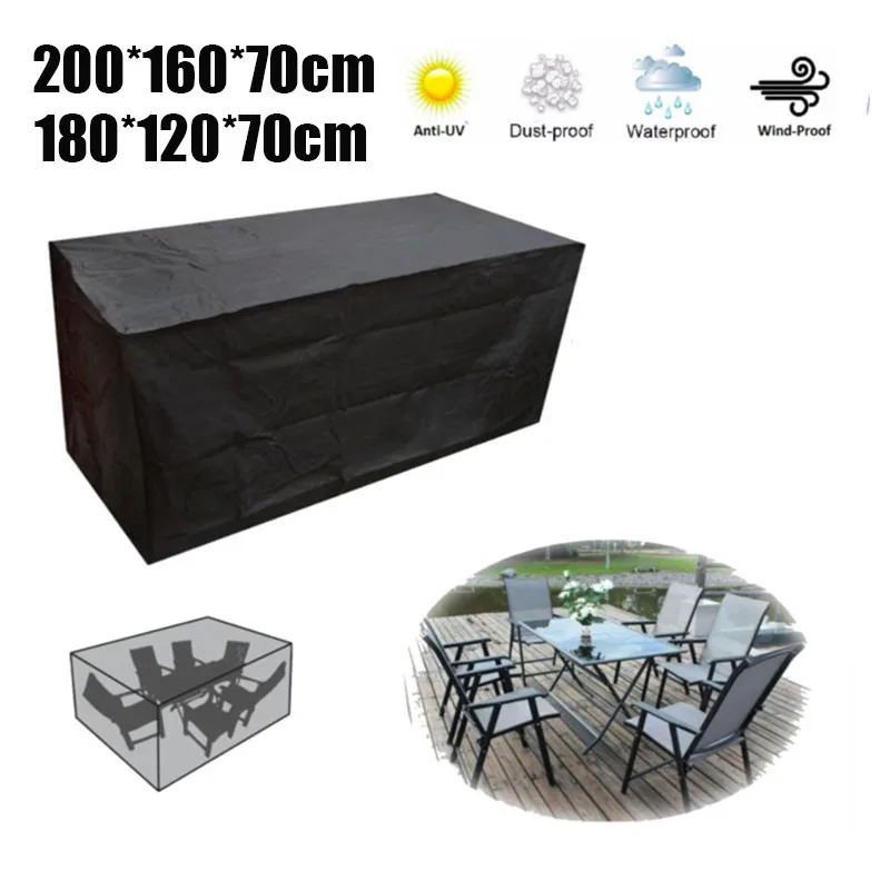 

Outdoor Garden Table Chair Furniture Dust Cover Waterproof Sunscreen Dustproof