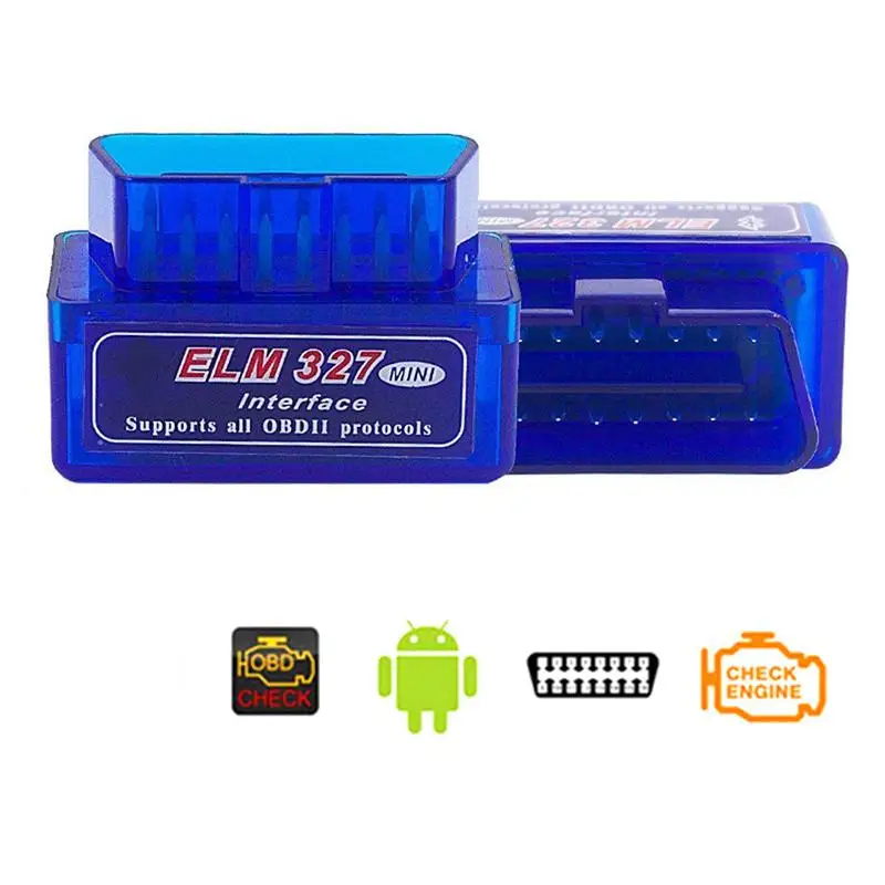 

Universal OBD II Auto Scan Tool Mini ELM327 Bluetooth V2.1 OBD2 Wireless Car Diagnostic Scanner Work On Android