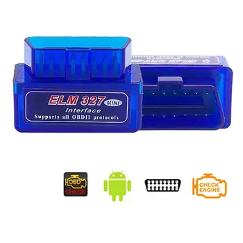 

Universal OBD II Auto Scan Tool Mini ELM327 Bluetooth V2.1 OBD2 Wireless Car Diagnostic Scanner Work On Android