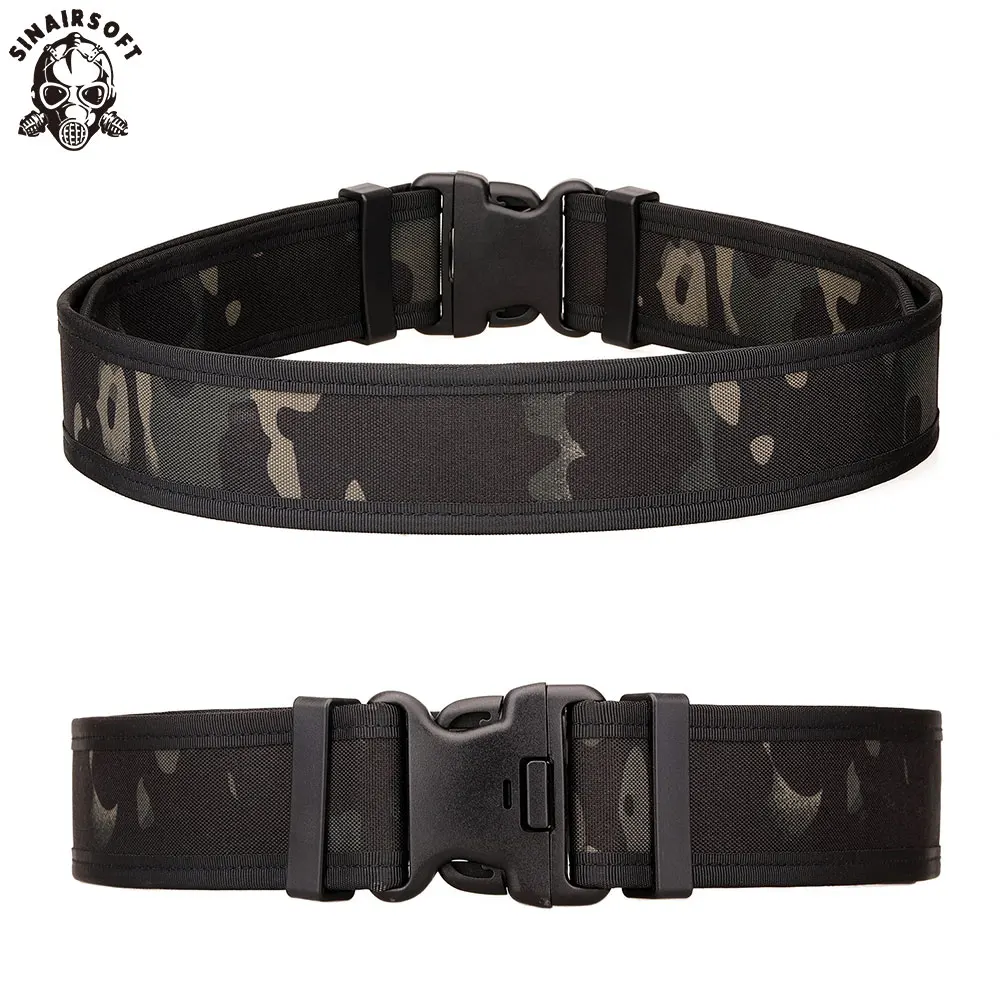 Tactical Molle Belt Nylon Military Waist with Double Buckle Adjustable Heavy Duty Training Hunting Accessories |
