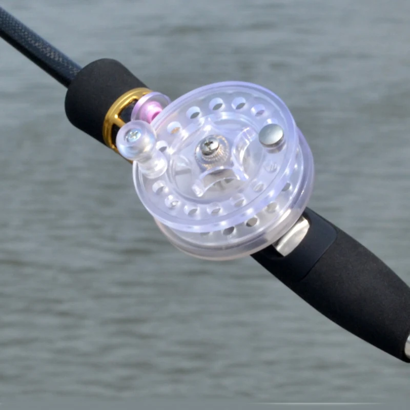 New Fly Reel Diameter 60mm Arbor Transparent White/Black Aluminum Fly  Fishing Reel Right hand 2023 On Sale