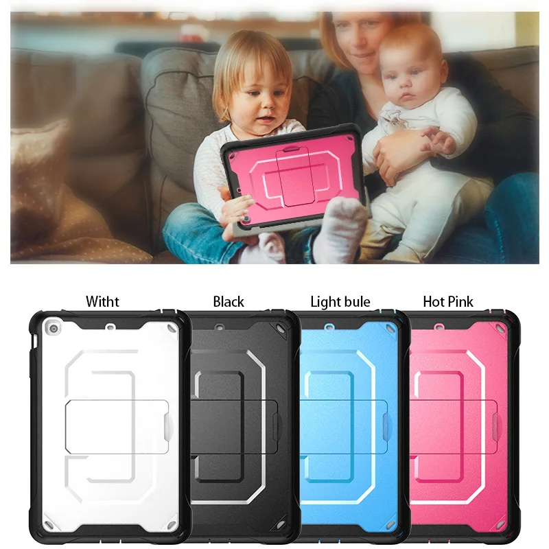 Custodia Per Ipad Mini 3 2 1 Custodia Resistente Agli Urti In Silicone Cavalletto Mano Tracolla Portamatite Copertura Per Ipad Mini 3 Funda