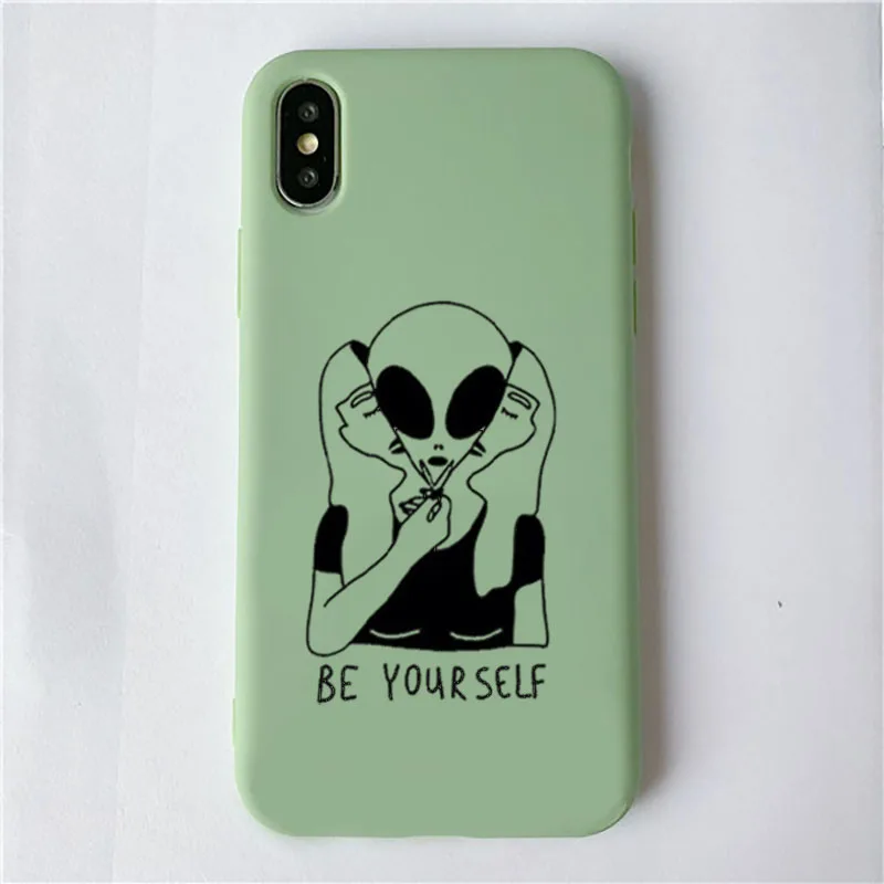 Роскошный чехол для телефона Alien для XiaoMi RedMi Note 8, 7, 6, 5, 5A, 4, 4X Pro, черный силиконовый мягкий чехол, художественный черный Поп-уличный абстрактный чехол - Цвет: Color4 Green