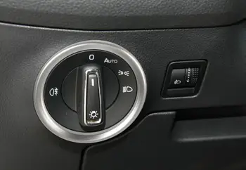 

For Skoda Kodiaq 2017 1 PC Brand New High Quality ABS Chrome Frame Headlight Adjustment Cover Trims Car Styling Accessories