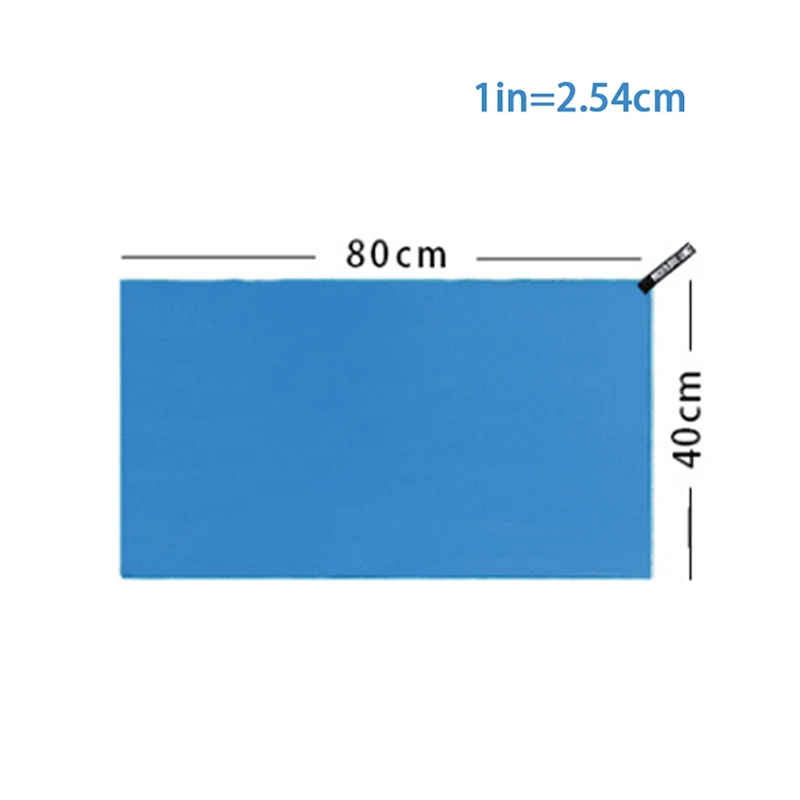 Sports Microfiber Towel Jogging Quick Drying Pocket Portable Ultra Light Absorbent Swimming Pool Gym Fitness Yoga Beach