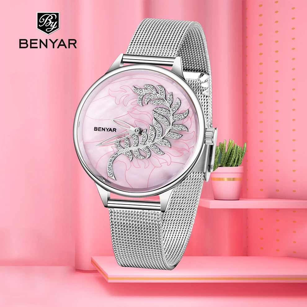 

BENYAR New quartz women's watches fashion sport wristwatch ladies top luxury brand watch women casual clock Relogio Feminino
