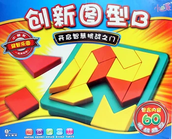 

Little Baby Children's Intelligence Game Toy IQ Thought Seven Sketchpad Innovation Pattern B Inclined Plate Triangle