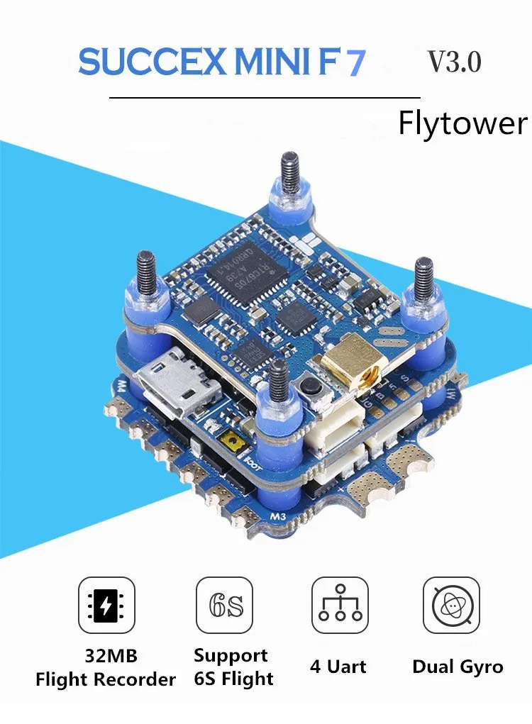 IFlight sucex mini F7 TwinG V3 F722& 35A 2-6S DSHOT1200 ESC& pit/25/100/200/500 VTX Контроллер полета для Радиоуправляемый fpv-дрон частей