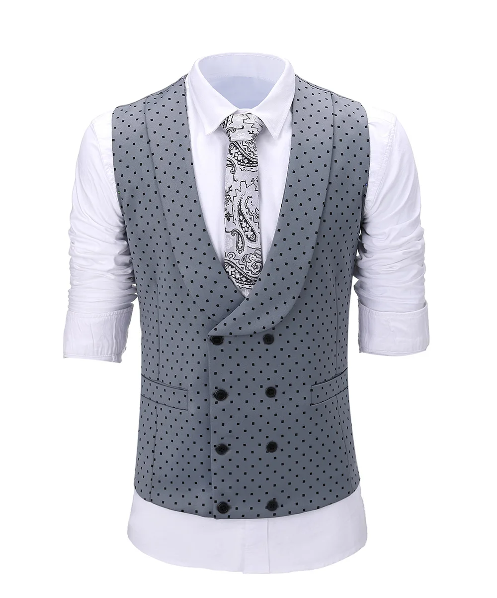 Mens suits Wave point Three Pieces Men Dress Suits Casual Commuter office business suits For Wedding(Blazer+Vest+Pants)