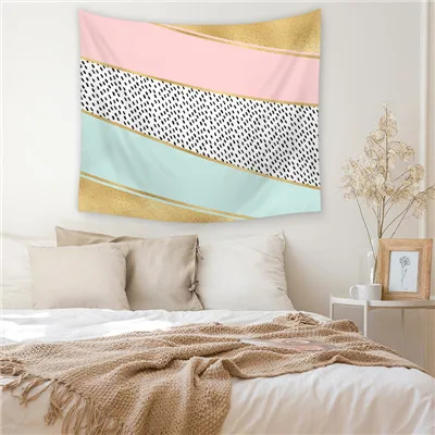 4 Geometric Hanging Wall Tapestries Mandala Bohemian Tapestry Landscape Wallpaper Wall Art Shawl Throw - Цвет: 4