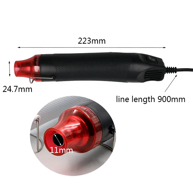220V DIY Heat Gun Electric Power Tool 300W Phone Repair Tool Hair Dryer Soldering Supporting Seat Shrink Plastic Air Heat Gun