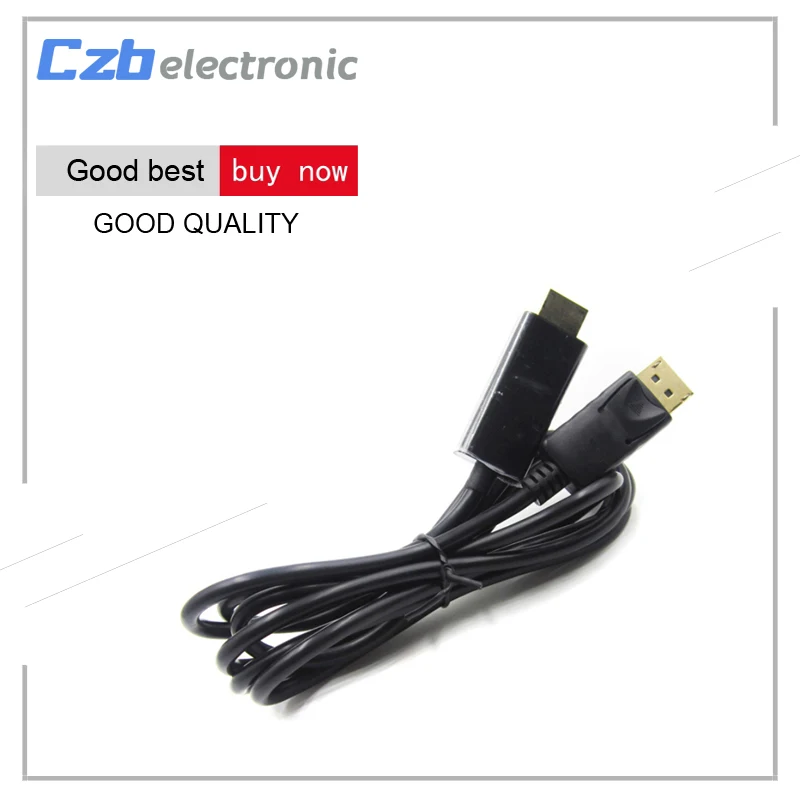 

New 1.8M display port Displayport Male DP to HDMI Male Cable Adapter Converter for PC Laptop HD Projector