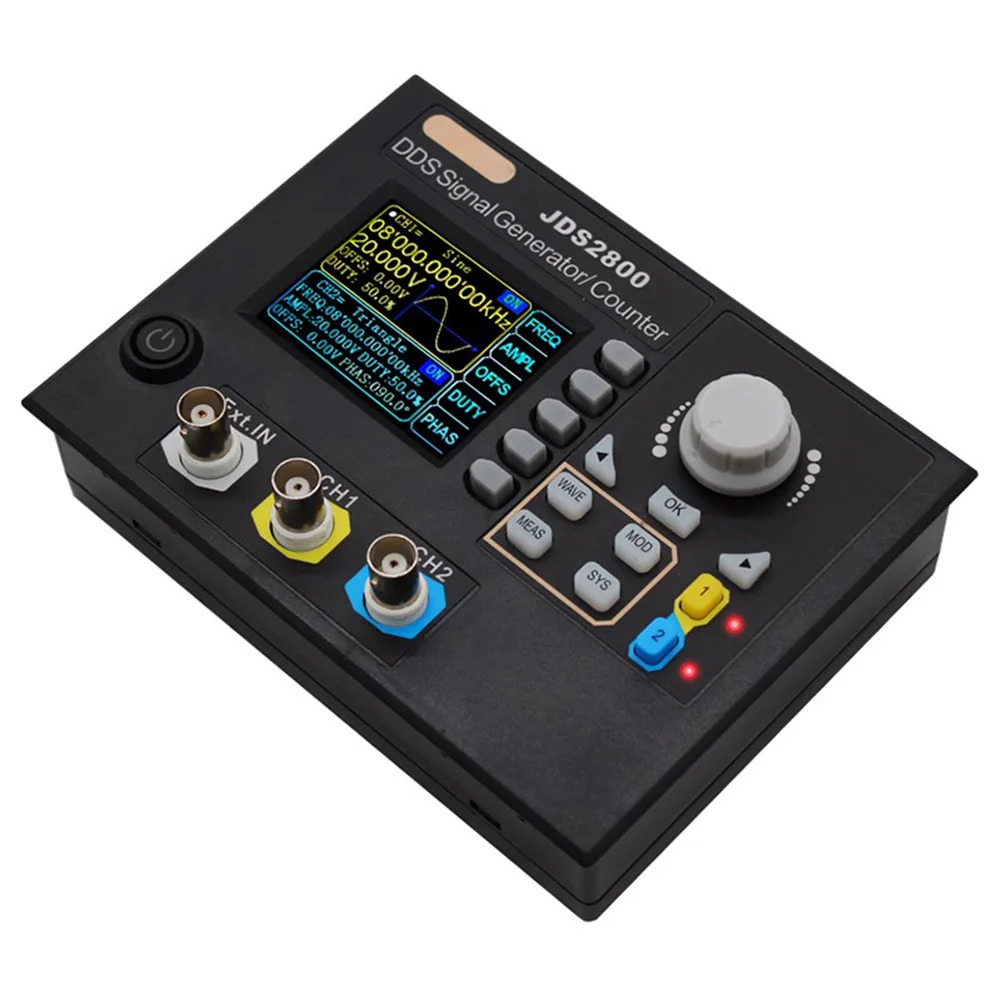 

JDS2800 60MHz Signal Generator Digital Control Dual-channel DDS Arbitrary Frequency Meter WWO66