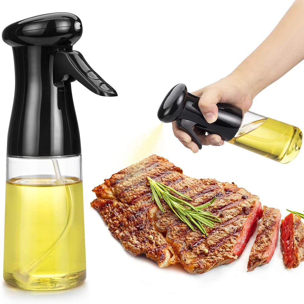 210ml Kitchen Oil Bottle Dispenser Cooking Oil Spray Bottle Baking