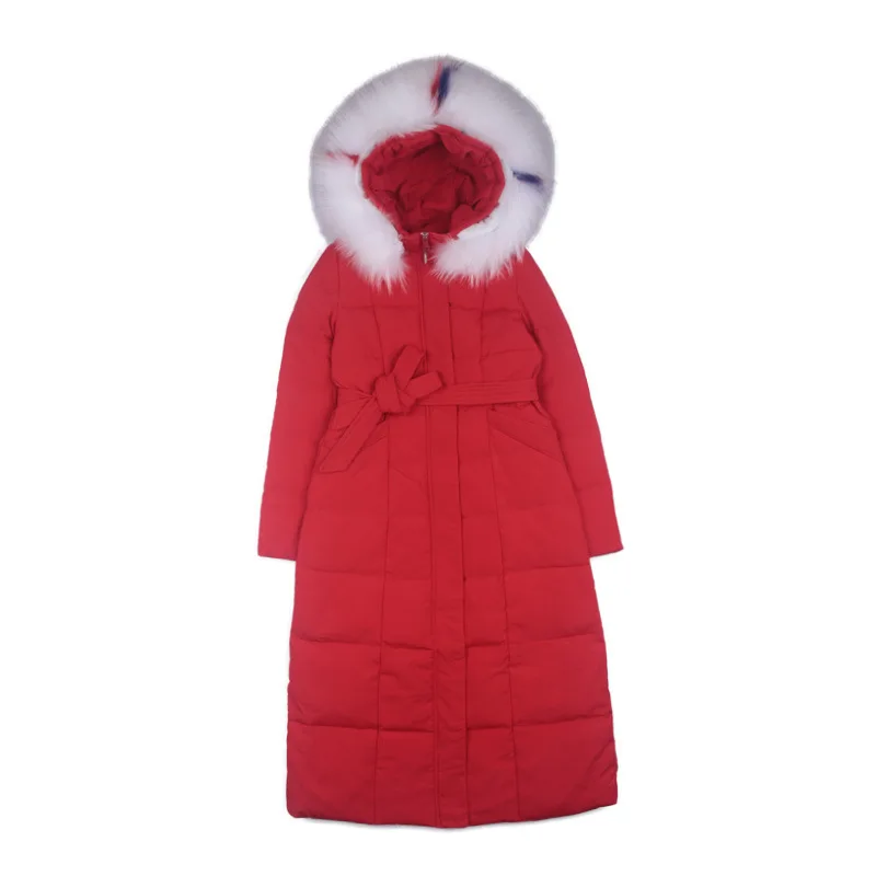 

Boollili 2020 Winter Down Jacket Woman Hooded Korean Long Down Coat Large Fur Collar Warm Puffer Jacket Casacas Para Mujer
