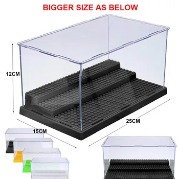 

2019 Compatible lepining Acrylic Plastic Doll Display Cabinet Box Dustproof Display Box
