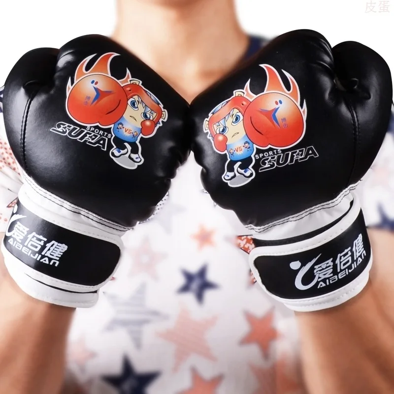 

Boxing Gloves Adult Boxing Gloves Sanda Women's Boxing Children Playing Sandbags Muay Thai Training Half Finger Set Breathable C