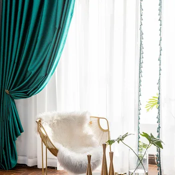 

Modern Light Luxury Texture Silk Fabrics Gloss Silk-like High Precision Calm Atmosphere Curtains for Living Room Bedroom