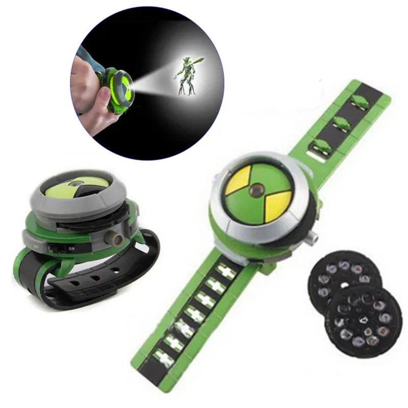 Горячая Распродажа Ben 10 Omnitrix часы 30 моделей дети проецирующие часы Япония Подлинный Бен 10 Часы-игрушка Ben10 проектор средняя поддержка