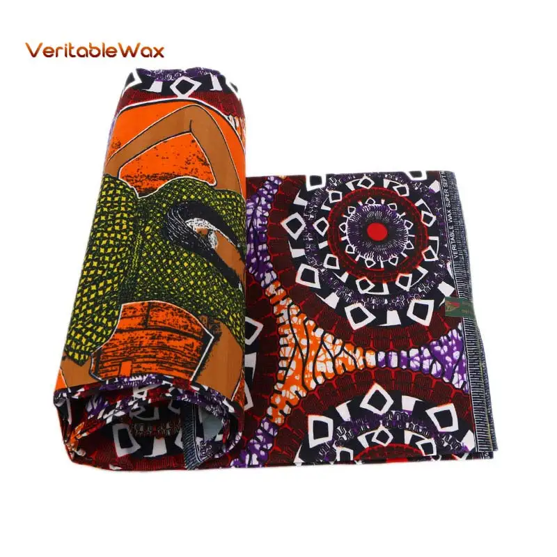 Полиэстер воск принты ткань Анкара Новое Бинта воск высокое качество 6 ярдов африканская ткань для вечерние платье PL915