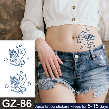 

Waterproof Temporary Juice Tattoo Sticker Little Angel Launches Love long Lasting Tattoos Flash Tatoo Fake Tatto for Men Women