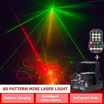 

USB Powered Mini LED Laser Projector Light Club DJ Colorful Disco Rotating Party Stage Light Holiday Home Party Decoration