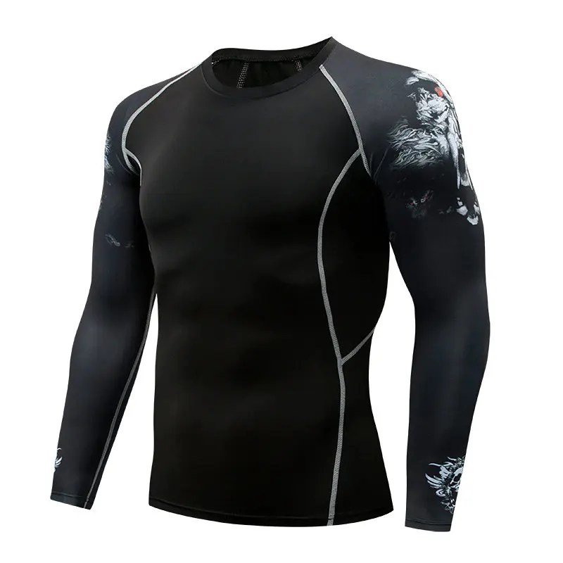 Мужские компрессионные Брюки mma rashguard, мужские леггинсы для фитнеса, термобелье, Нижний базовый слой, мужской спортивный костюм, одежда