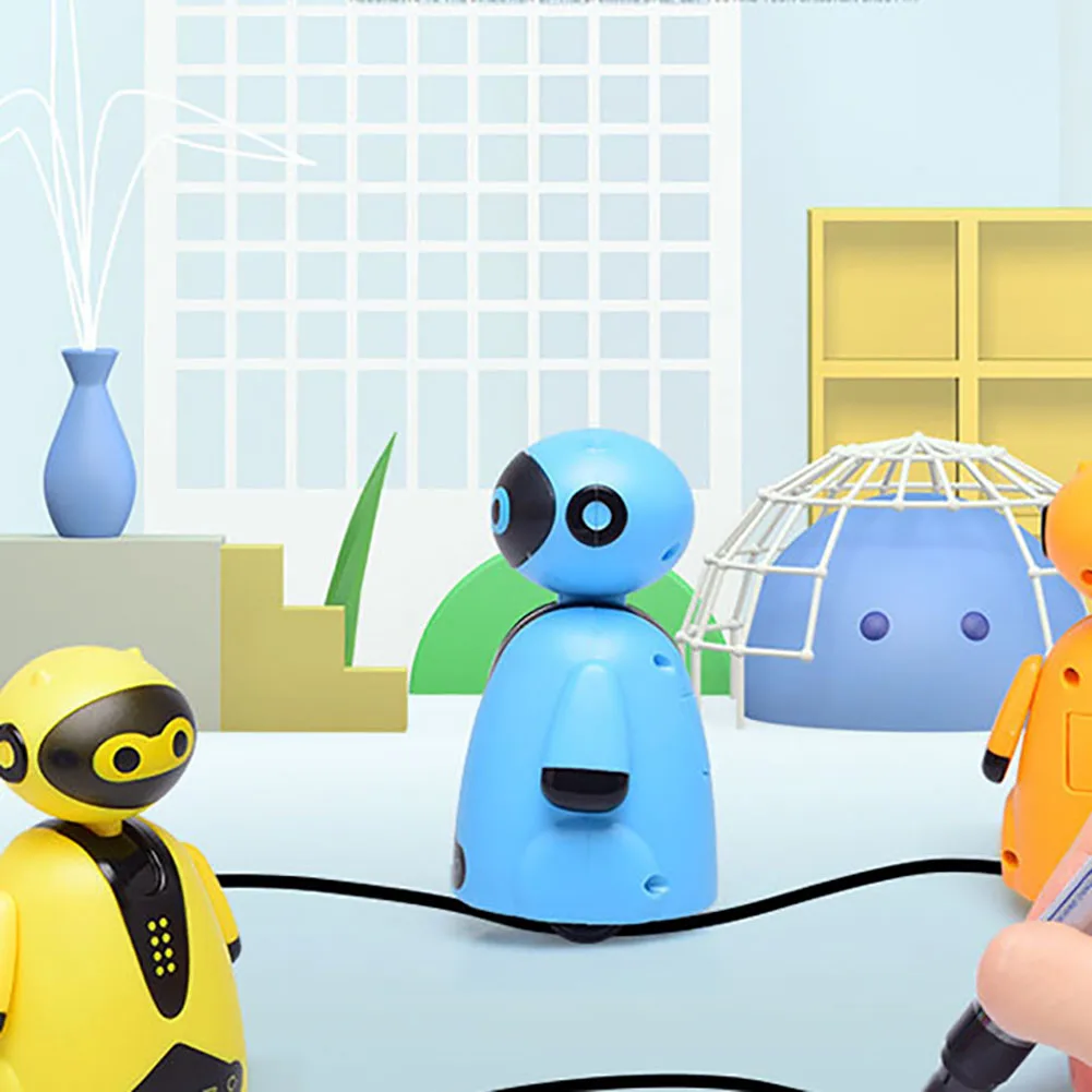 Smart Follow Any Drawn Line Magic Pen Toy Inductive Robot Model Children Kids Gift Car Black Track Map Selfie Run Electric Toy