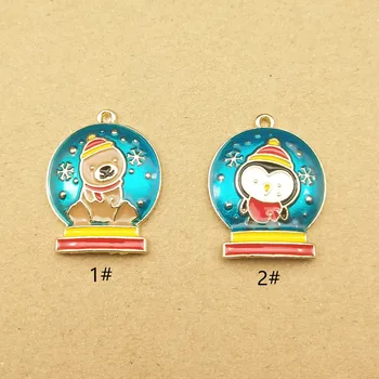 

10pcs 20x25mm enamel cartoon charm for jewelry making earring pendant bracelet and necklace charms