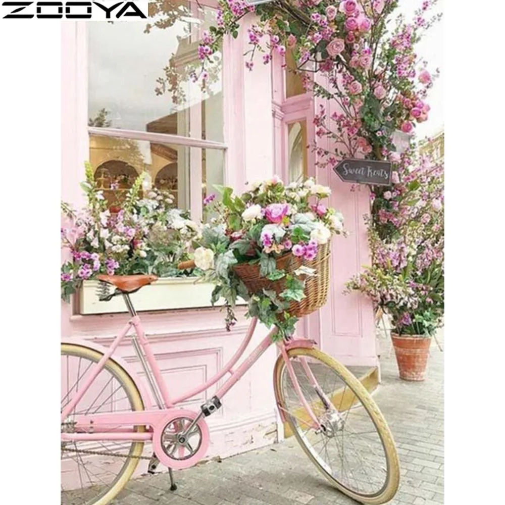 ZOOYA Алмазная картина полный квадрат Новое поступление вышивка цветы алмазная