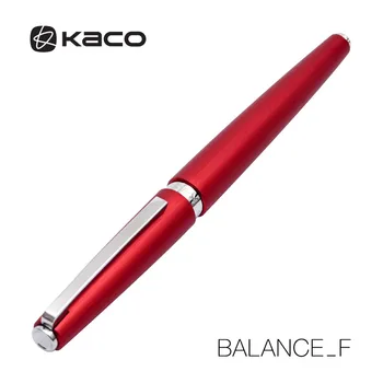 

KACOGREEN BALANCE Series Metal Grey with Silver Clip Fountain Pen 0.5mm F Nib Inking Pens for Business Office With Gift Box