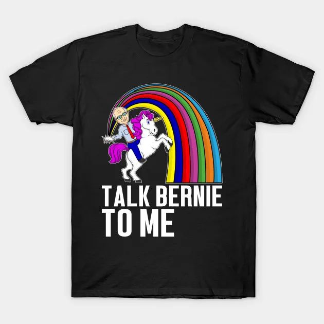 Мужская футболка Talk Bernie To Me Funny Sanders женская | одежда