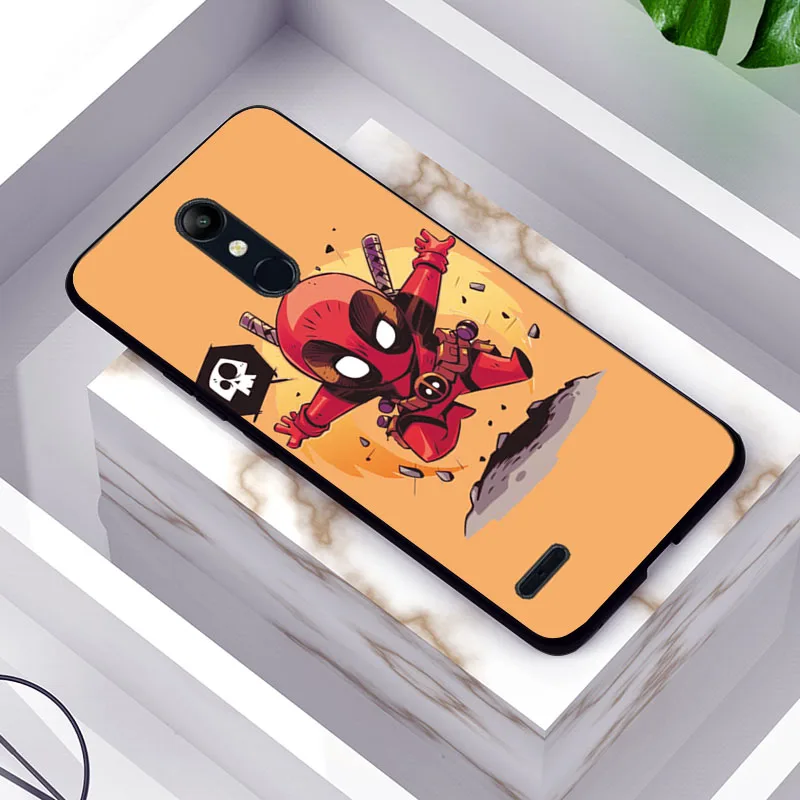 Черный чехол ТПУ для LG K11 K12 чехол мягкий мультфильм милый чехол Спайдермен для LG K40 K11Plus X4 K10 чехол оболочка - Цвет: TPUBLK581