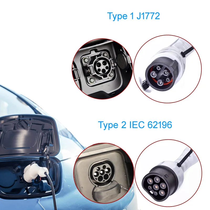 Кабель зарядного устройства для электромобиля с таймером тип 1 J1772 2 IEC62196| |