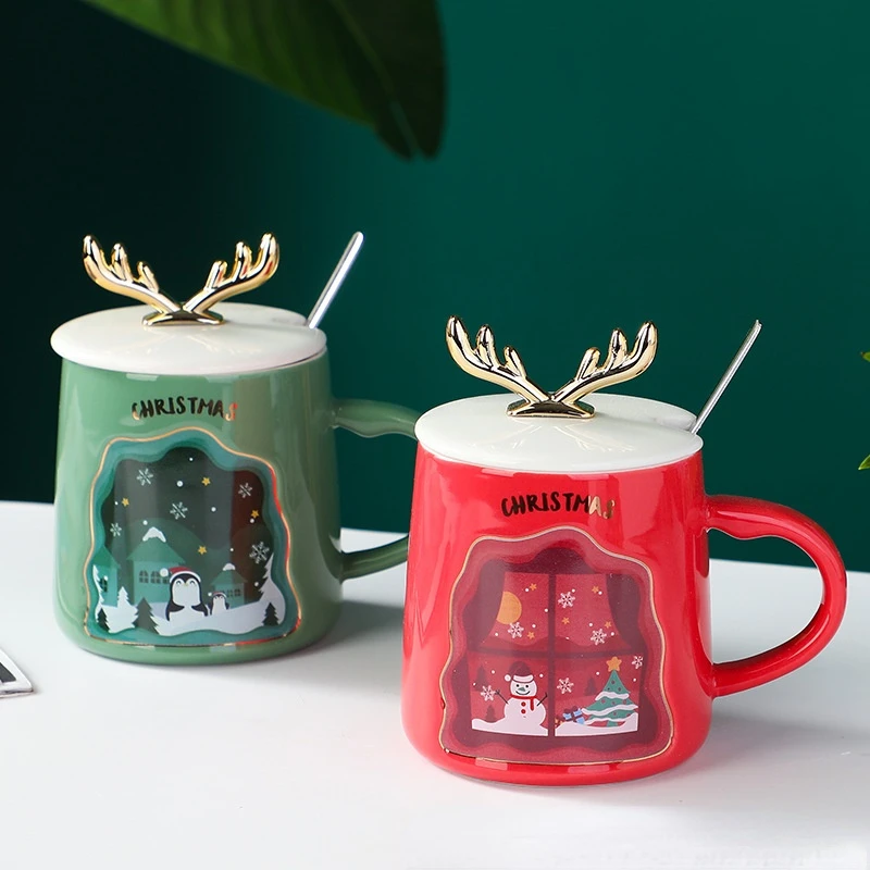 Cartoon Reindeer Mug