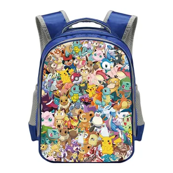 

Anime Pokemon Backpack Pikacun Children School Bags for Boys Girls Daypack Cartoon Kindergarten Bag Kids Schoolbags Best Gift