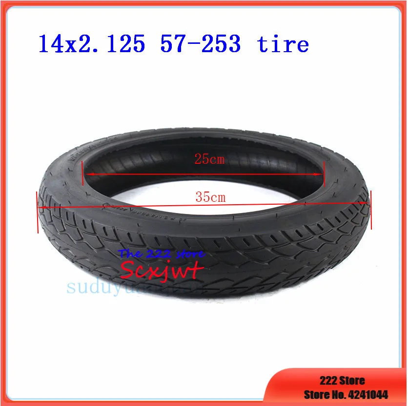 14 Inch Electric Bicycle Inner Tube Tire Kits 14x2.125 57253 Of High