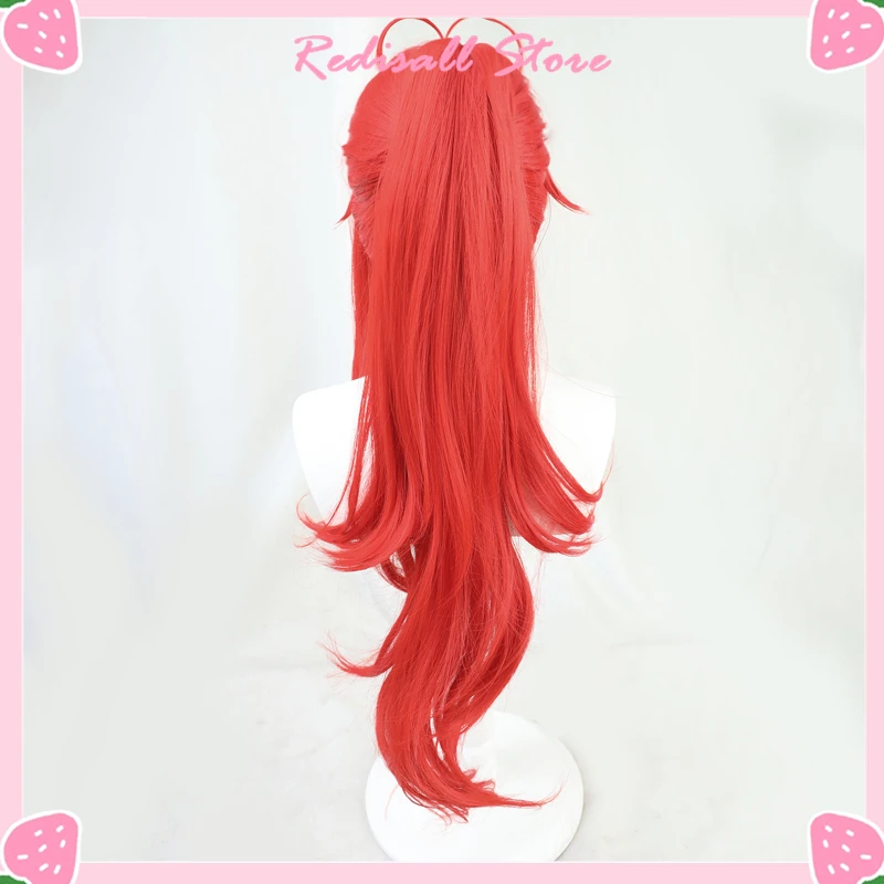 plus size costumes Comic Diluc Wig Genshin Impact Cosplay Red High Ponytail Long Curly Heat Resistant Adult Men Women Halloween Role Play spider woman costume