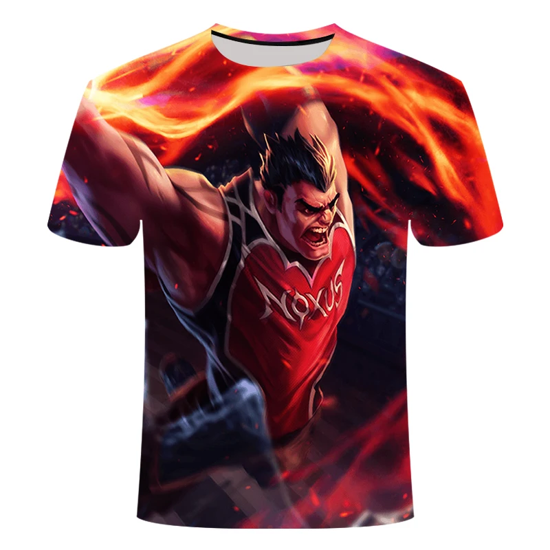 Esports игровая Лига Легенд yasuo leesin Thresh 3D печать футболка мужская детская футболка большой размер 6XL игра команда рубашка