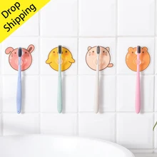 1 шт. пластиковый держатель для зубных щеток подставка для зубной пасты стойка бритва зубной диспенсер для щеточек органайзер для ванной комнаты аксессуары инструменты