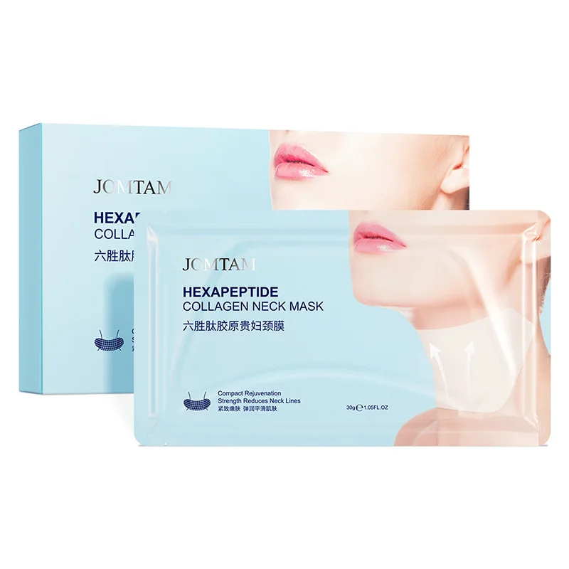 

1pcs Peptide Collagen Neck Mask Fade Neck Pattern Skin Tightening Elastic Moisturizing wrinkle remover firming remove dark neck