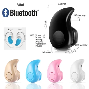 

Mini Bluetooth Earphone Wireless In-Ear Earbuds Handsfree Headset Invisible Sport Headphone With Mic For Xiaomi iPhone Samsung